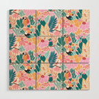 Joyful Jungle Birds In The Happy Pastel Tropics Wood Wall Art Gallery Image 1