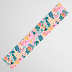 Joyful Jungle Birds In The Happy Pastel Tropics Table Runner Gallery Image 3