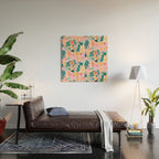 Joyful Jungle Birds In The Happy Pastel Tropics Wood Wall Art Gallery Image 2