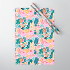 Joyful Jungle Birds In The Happy Pastel Tropics Wrapping Paper Gallery Image 1