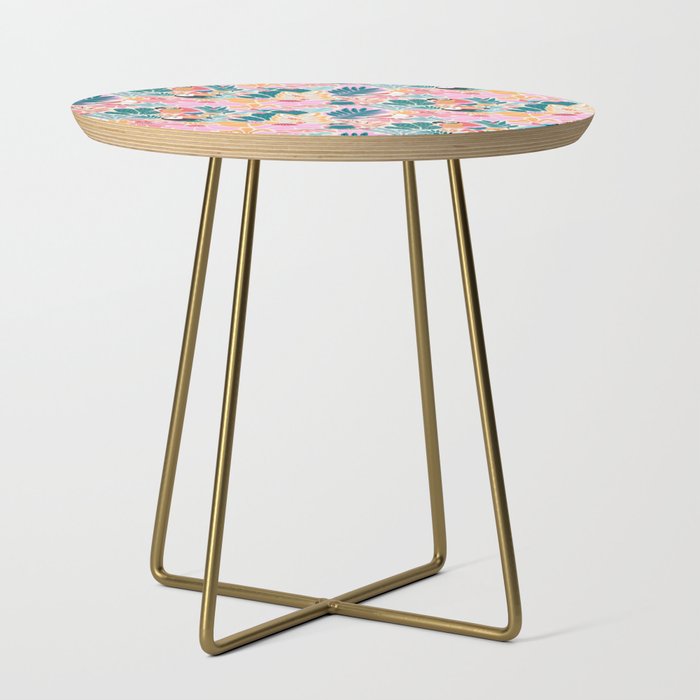 Joyful Jungle Birds In The Happy Pastel Tropics Side Table Gallery Image 1