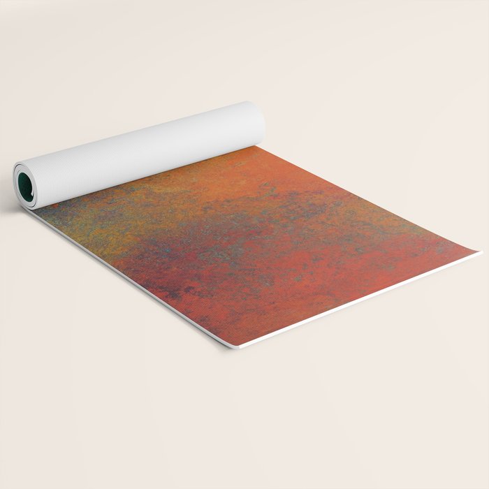 Colorful Rust Aesthetic Grunge Art Yoga Mat Gallery Image 2