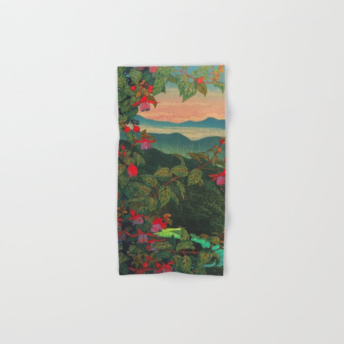 Sunset at Binyiensu Bath Towel Gallery Image 1