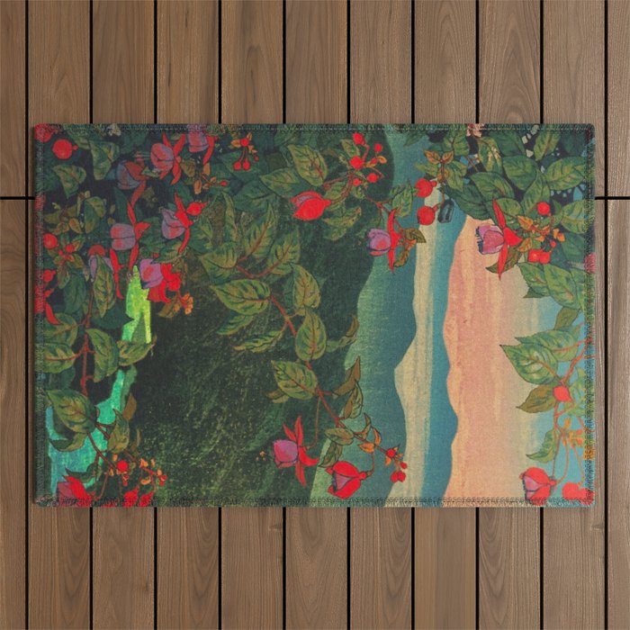 Sunset at Binyiensu Outdoor Rug Gallery Image 1
