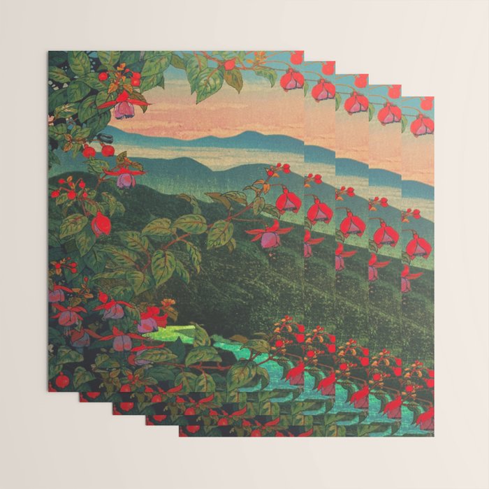 Sunset at Binyiensu Wrapping Paper Gallery Image 3
