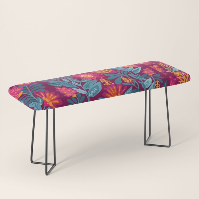 Fiesta Garden Illustration Bench Gallery Image 1