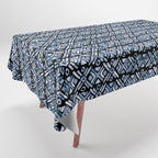 Sonoran Stripe - Indigo Tablecloth Gallery Image 1