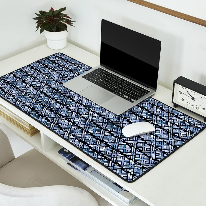 Sonoran Stripe - Indigo Desk Mat Gallery Image 2