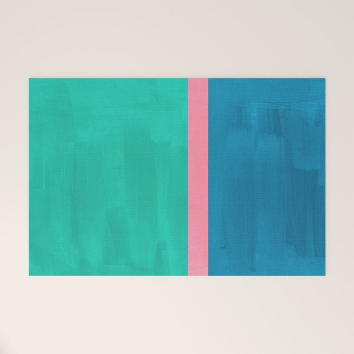Teal Embrace Welcome Mat Gallery Image 1
