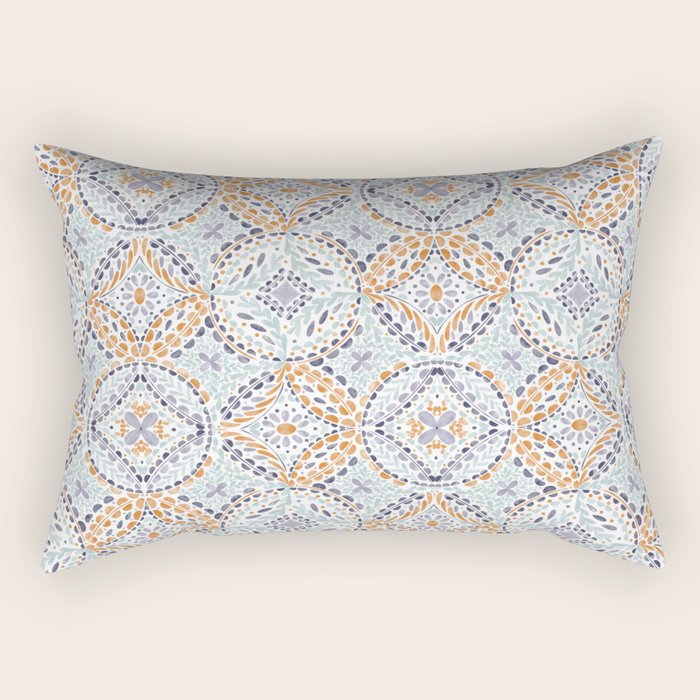 Artsy Leaf Symphony Rectangular Pillow Gallery Image 1
