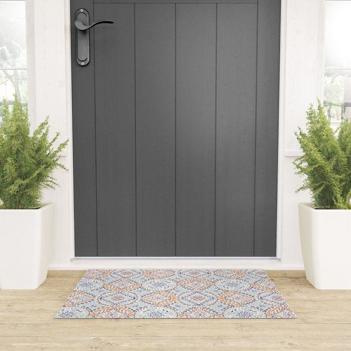 Artsy Leaf Symphony Welcome Mat Gallery Image 3