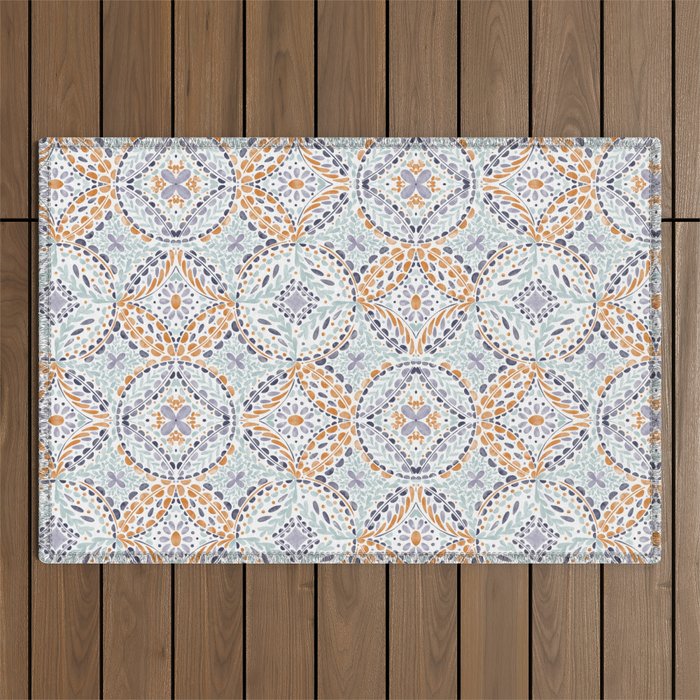 Artsy Leaf Symphony Outdoor Rug Gallery Image 1