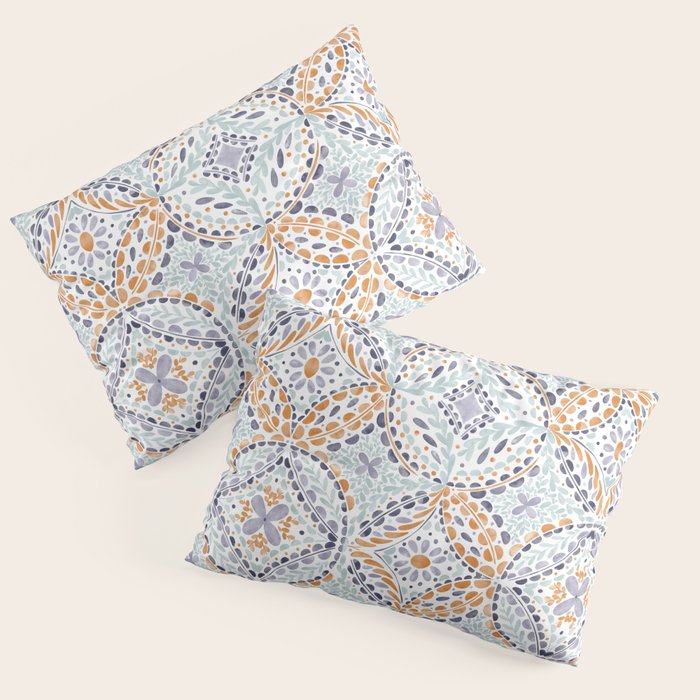 Artsy Leaf Symphony Pillow Sham Gallery Image 1