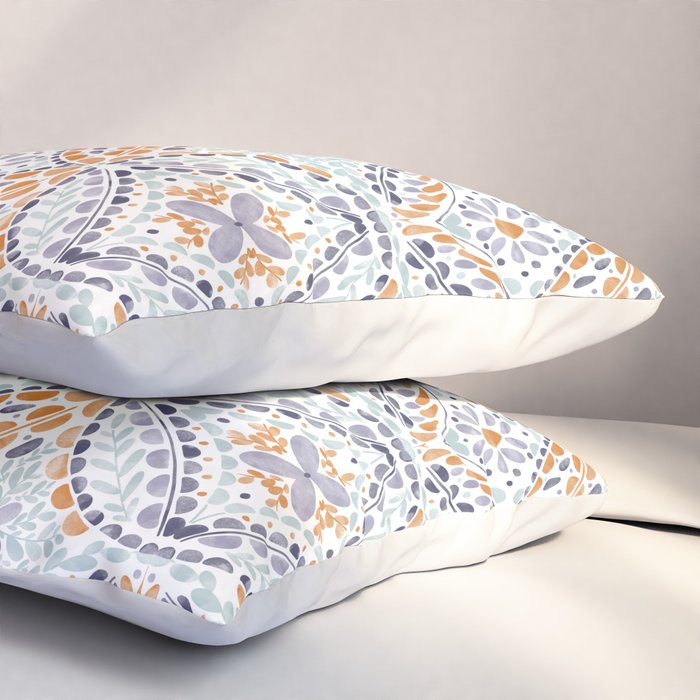 Artsy Leaf Symphony Pillow Sham Gallery Image 3