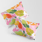 Pastelchio, Pastel Floral Botanical Spring, Flowers Blush Blossom Pink Garden Painting, Bohemian Chic Subdued Nature Plants Pillow Sham Gallery Image 3