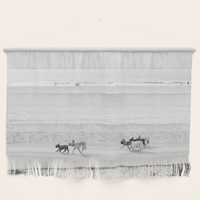 Puppy Traffic, French Bulldogs, Frenchie Art, French Bulldog Gifts Wall Hanging Gallery Image 1