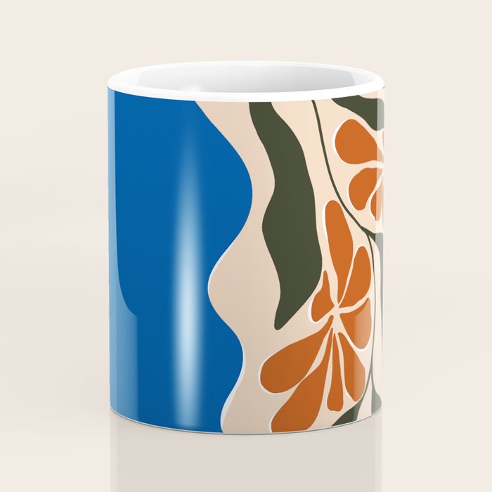 Tropical flower pot Coffee Mug Gallery Image 4
