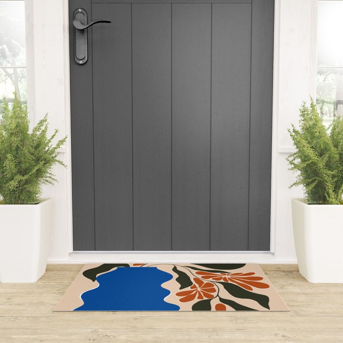 Tropical flower pot Welcome Mat Gallery Image 3