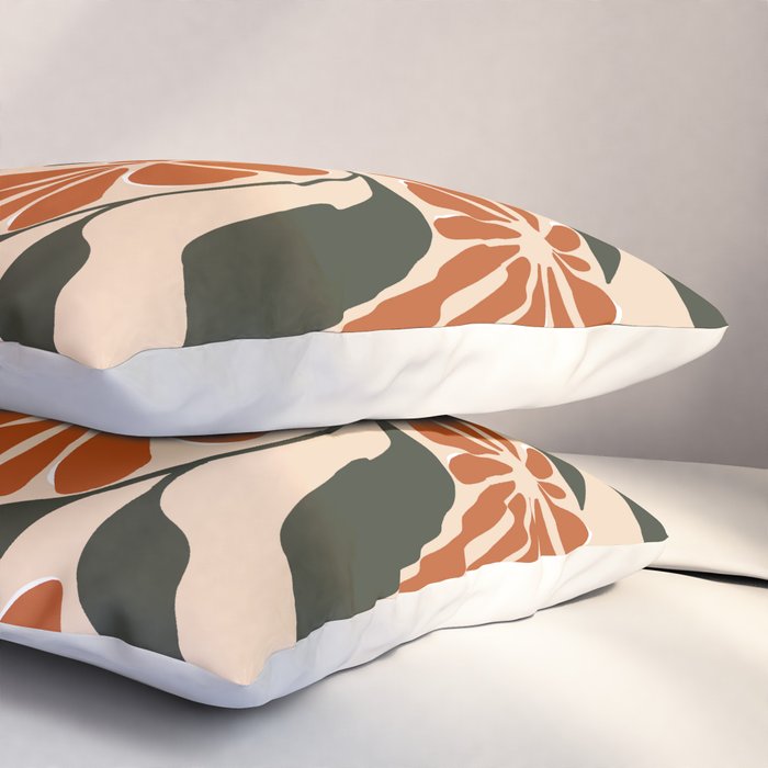 Tropical flower pot Pillow Sham Gallery Image 3