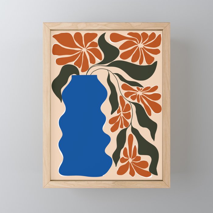 Tropical flower pot Mini Art Print Gallery Image 1