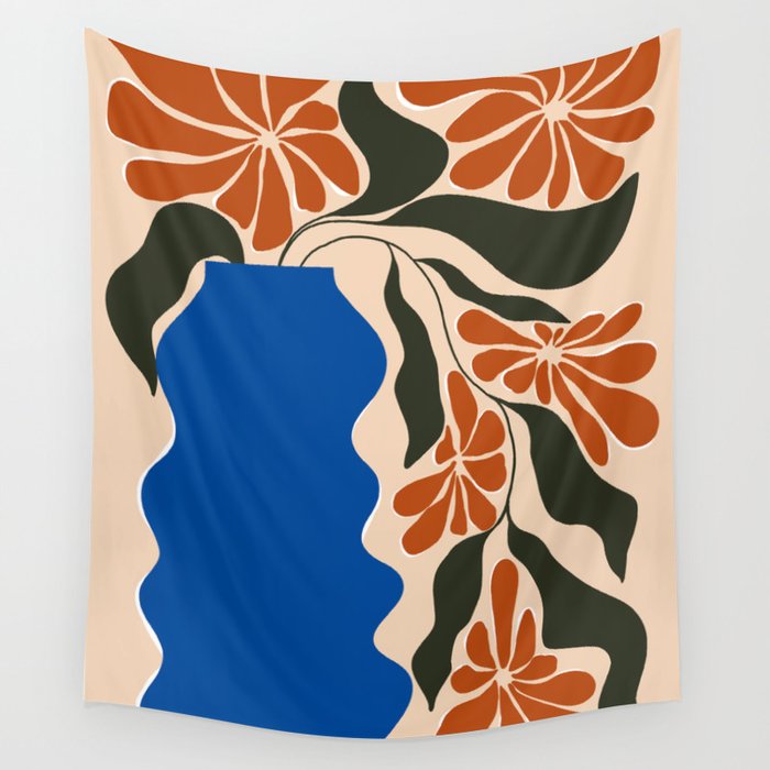 Tropical flower pot Wall Tapestry Gallery Image 4