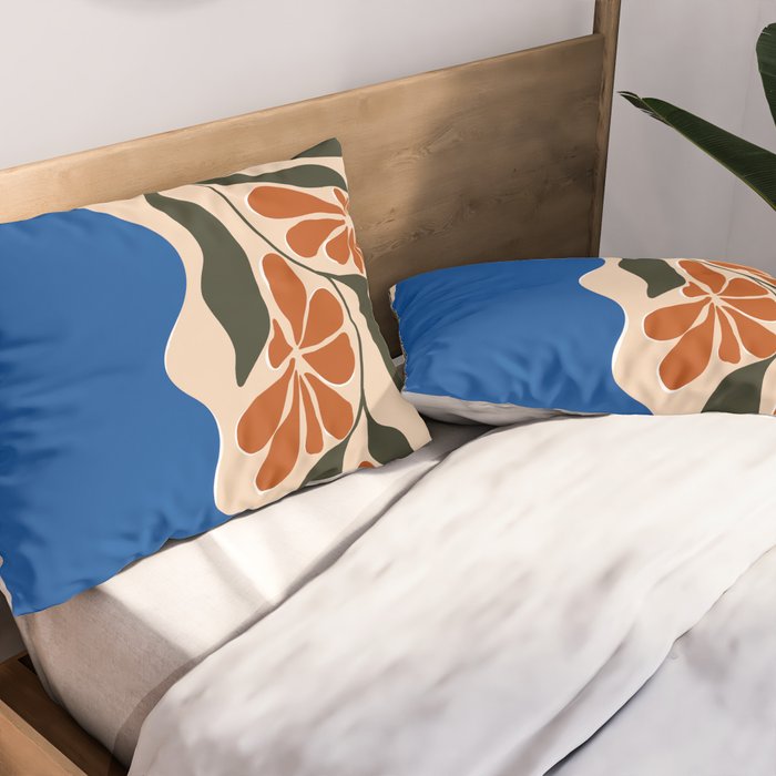 Tropical flower pot Pillow Sham Gallery Image 2