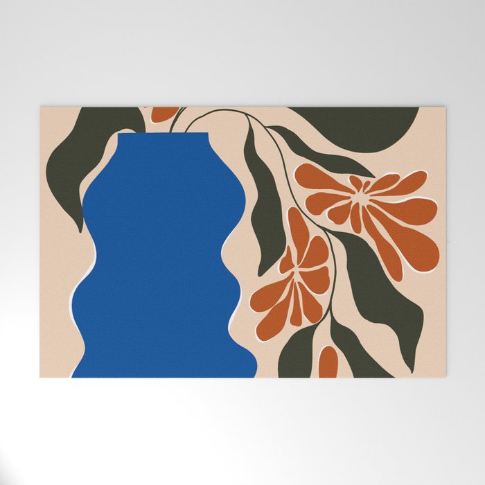 Tropical flower pot Welcome Mat Gallery Image 1