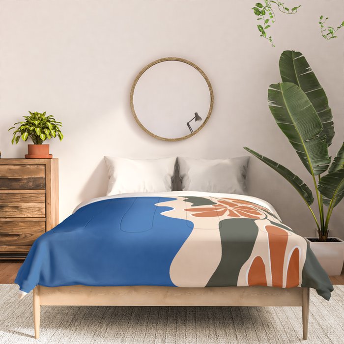 Tropical flower pot Comforter Gallery Image 3