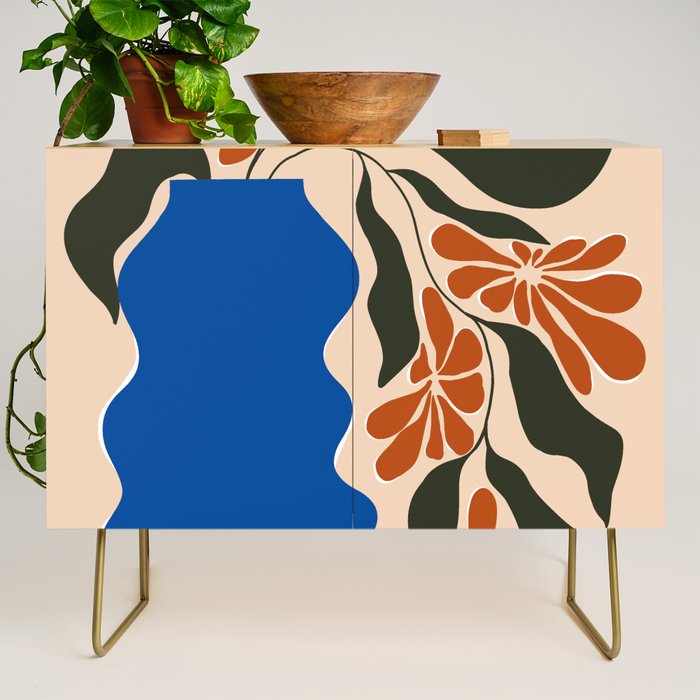 Tropical flower pot Credenza Gallery Image 1