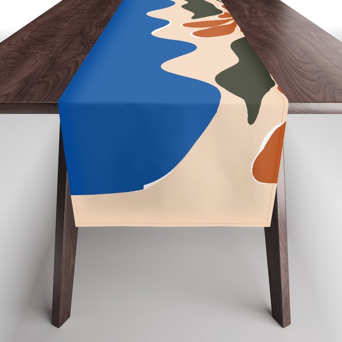 Tropical flower pot Table Runner Gallery Image 1
