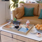 Tropical flower pot Serving Tray Gallery Image 2
