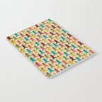 Little Rockets - Atomic Age Mid-Century Modern Pattern in Mid Mod Multicolour  Notebook Gallery Image 2