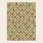 Little Rockets - Atomic Age Mid-Century Modern Pattern in Mid Mod Multicolour  Poster Gallery Image 4