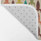 Little Rockets - Atomic Age Mid-Century Modern Pattern in Mid Mod Multicolour  Bath Mat Gallery Image 2