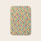 Little Rockets - Atomic Age Mid-Century Modern Pattern in Mid Mod Multicolour  Bath Mat Gallery Image 1