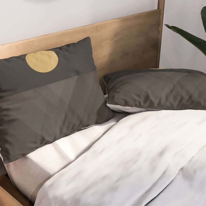 Moon Reflection on Quiet Ocean Pillow Sham Gallery Image 2