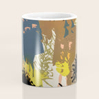 Yellow Ochre Florals Coffee Mug Gallery Image 4