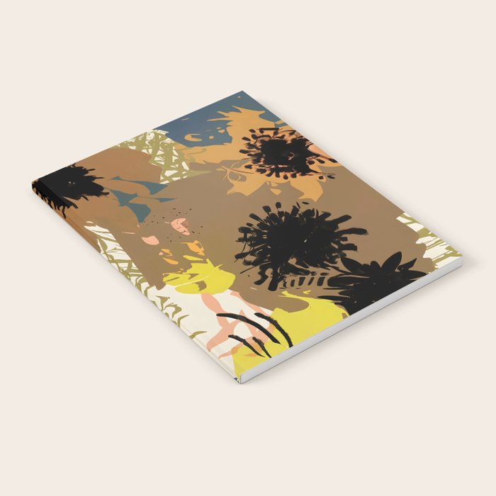 Yellow Ochre Florals Notebook Gallery Image 2
