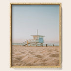 no lifeguard xiv / redondo beach, california Serving Tray Gallery Image 1