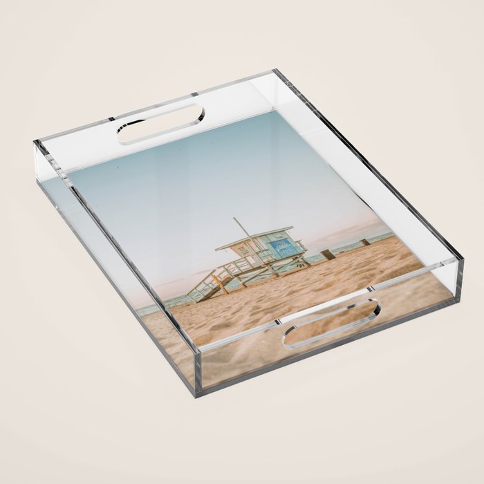 no lifeguard xiv / redondo beach, california Acrylic Tray Gallery Image 1