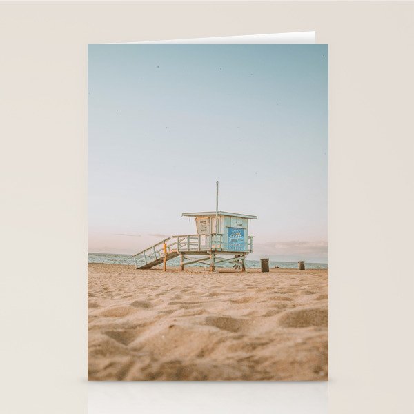 no lifeguard xiv / redondo beach, california Stationery Card Gallery Image 1