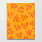 Orange Toned Wispy Leaves Contemporary Abstract Pattern Notebook Gallery Image 4
