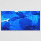 Blue Poppies #decor #society6 #buyart Desk Mat Gallery Image 3
