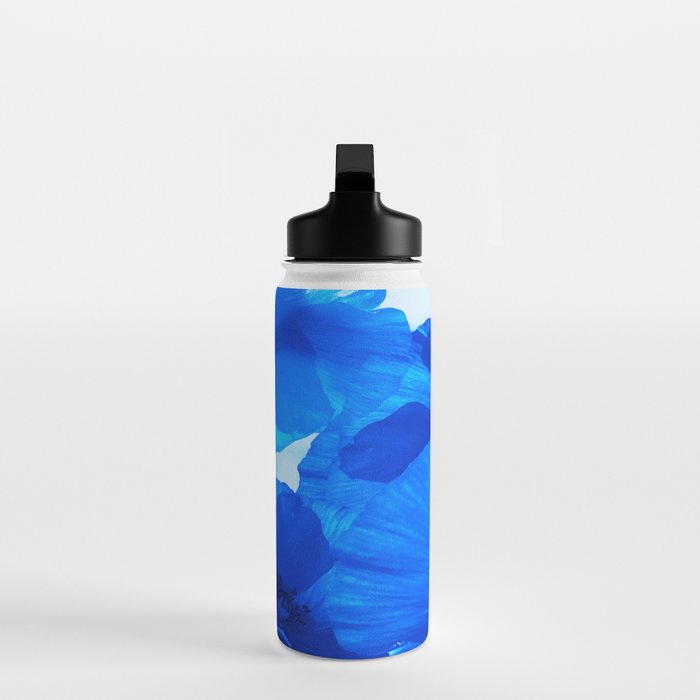 Blue Poppies #decor #society6 #buyart Water Bottle Gallery Image 3