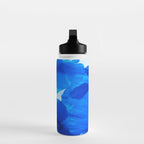 Blue Poppies #decor #society6 #buyart Water Bottle Gallery Image 3