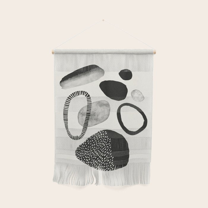 Monochrome Abstract Shapes #1  Wall Hanging Gallery Image 1