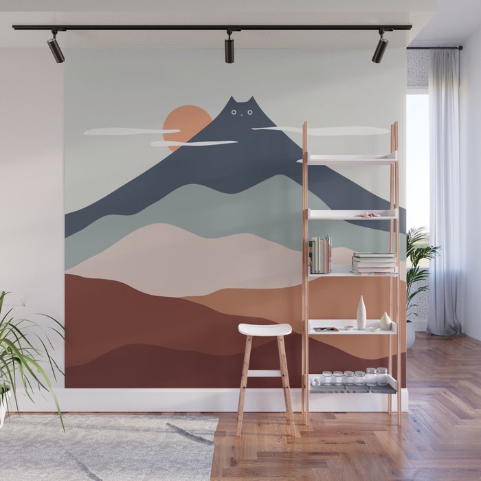 Cat Landscape 21 Wall Mural Gallery Image 1