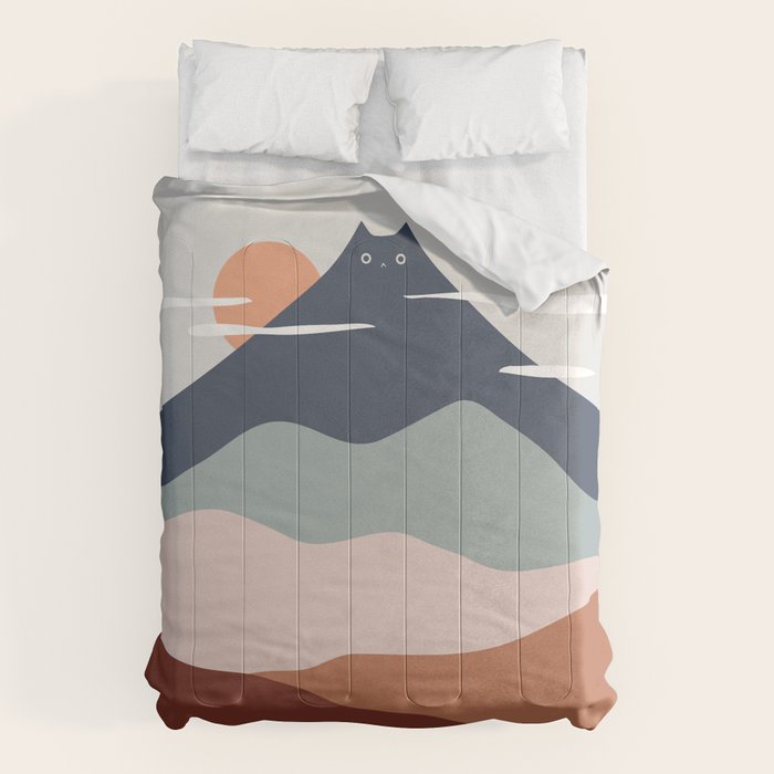 Cat Landscape 21 Comforter Gallery Image 1