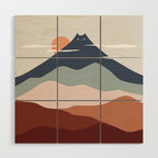 Cat Landscape 21 Wood Wall Art Gallery Image 1