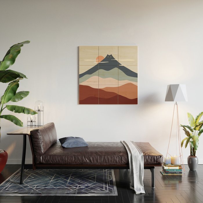Cat Landscape 21 Wood Wall Art Gallery Image 2